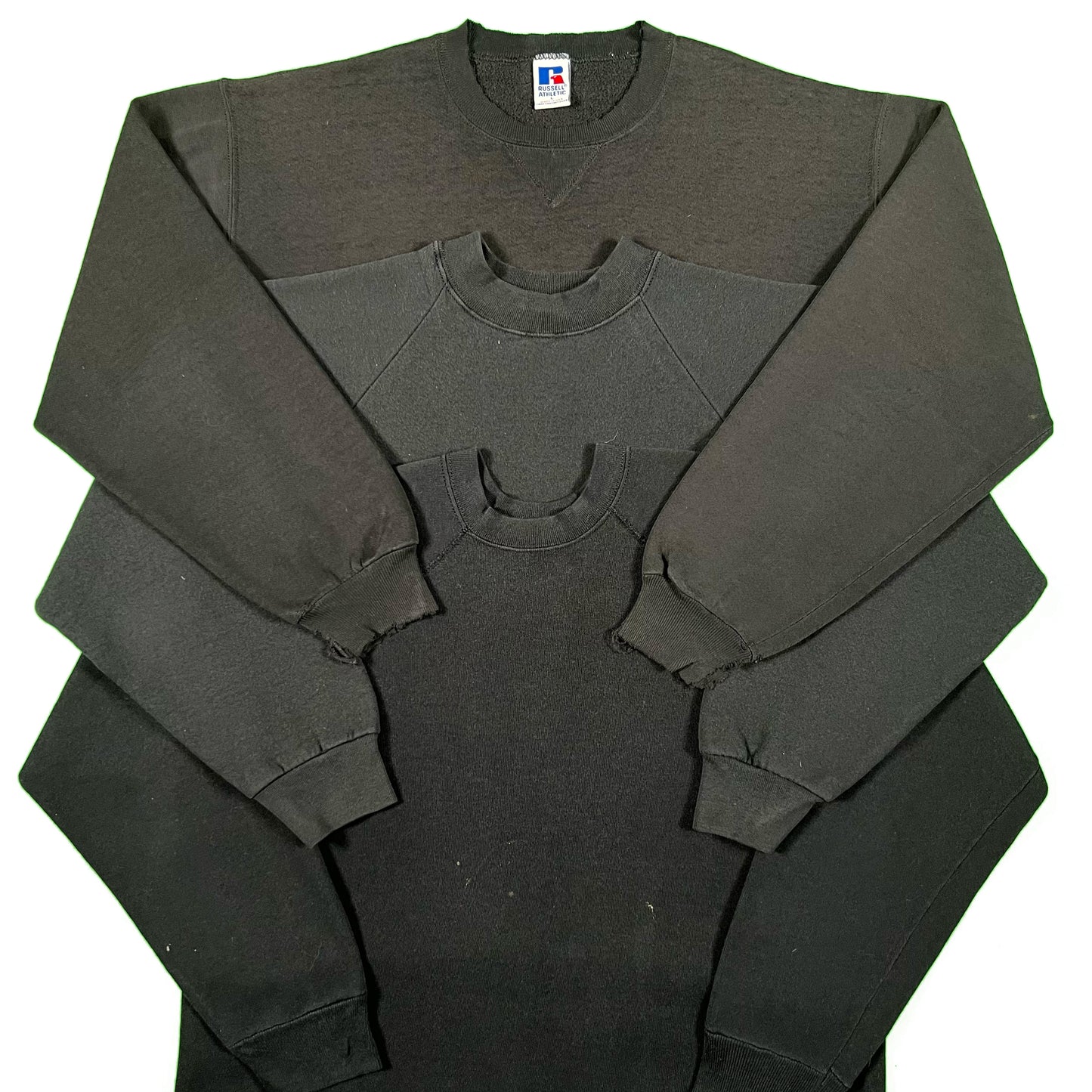 Vintage Blank Black Sweatshirt- SELECT SIZE
