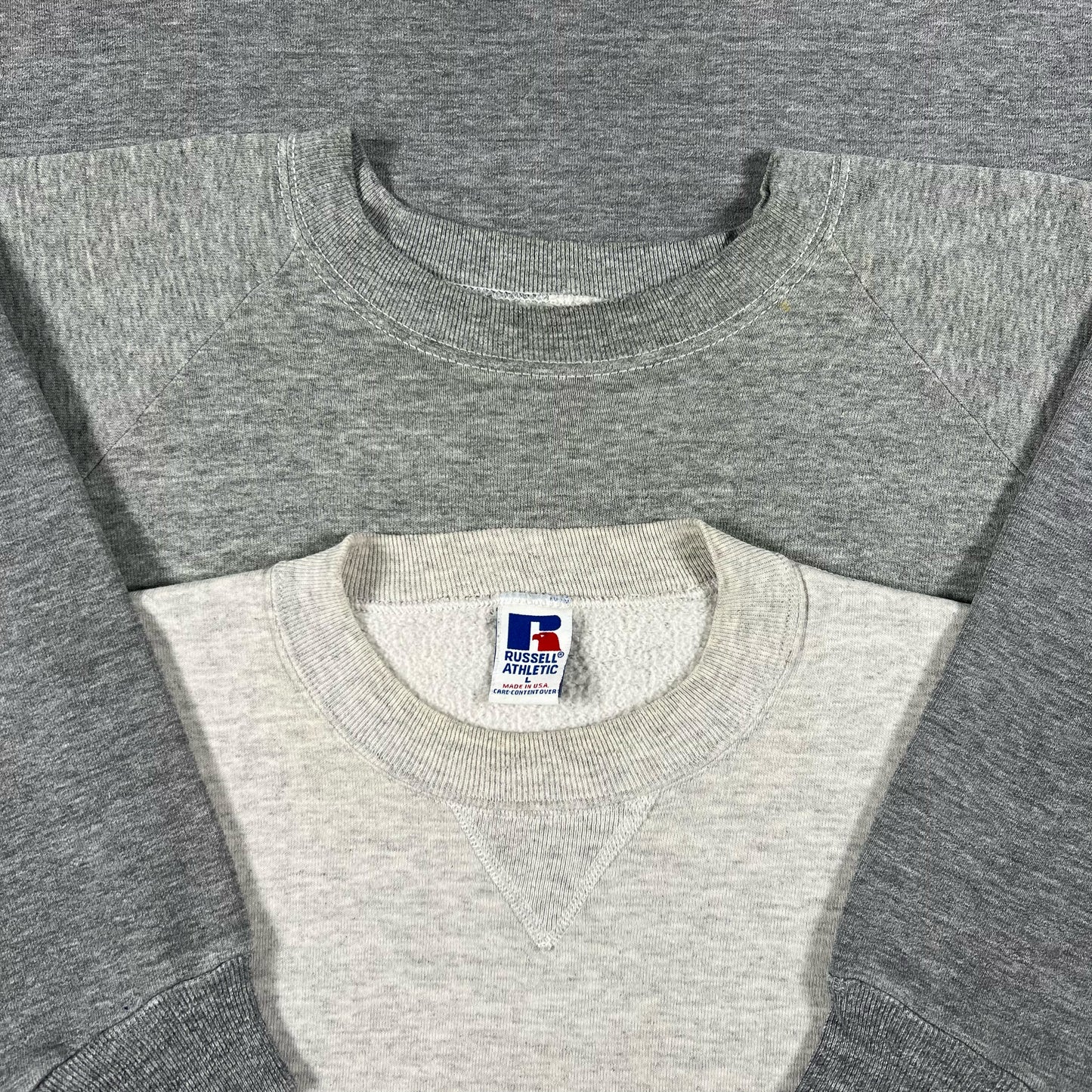 Vintage Blank Grey Sweatshirt- SELECT SIZE