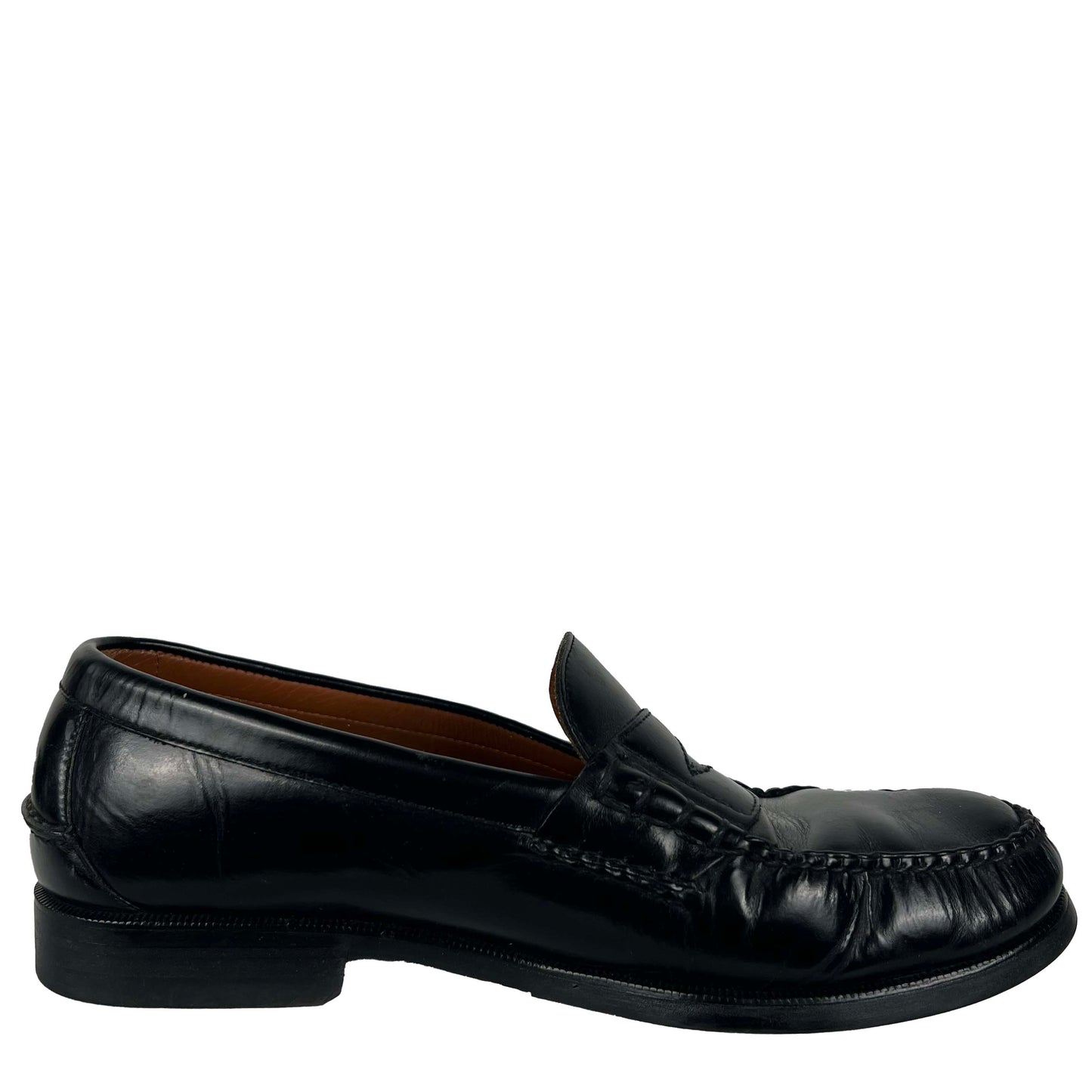 90s Black Leather Penny Loafers- M's 11.5, W's 13