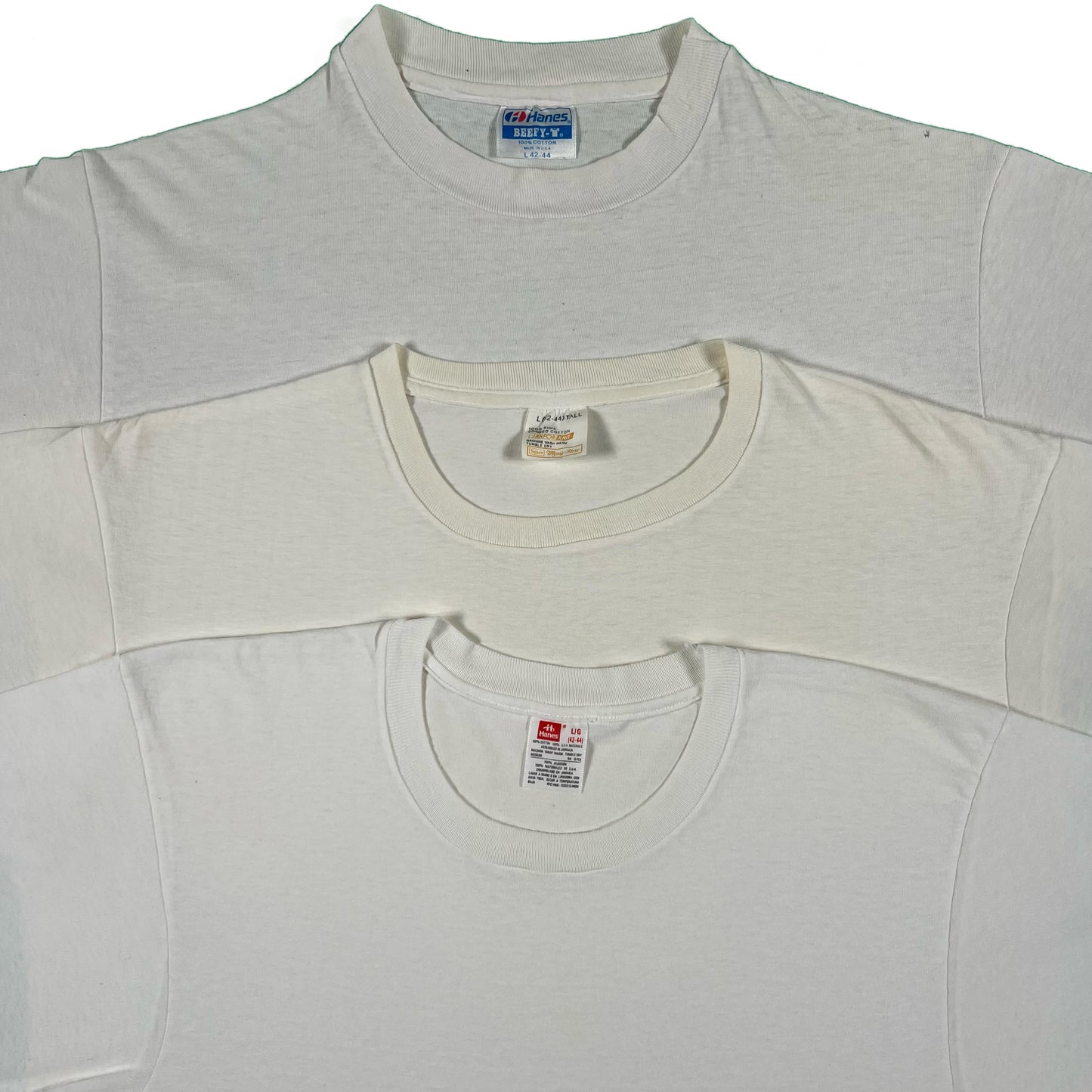 Vintage Blank White Tee- SELECT SIZE
