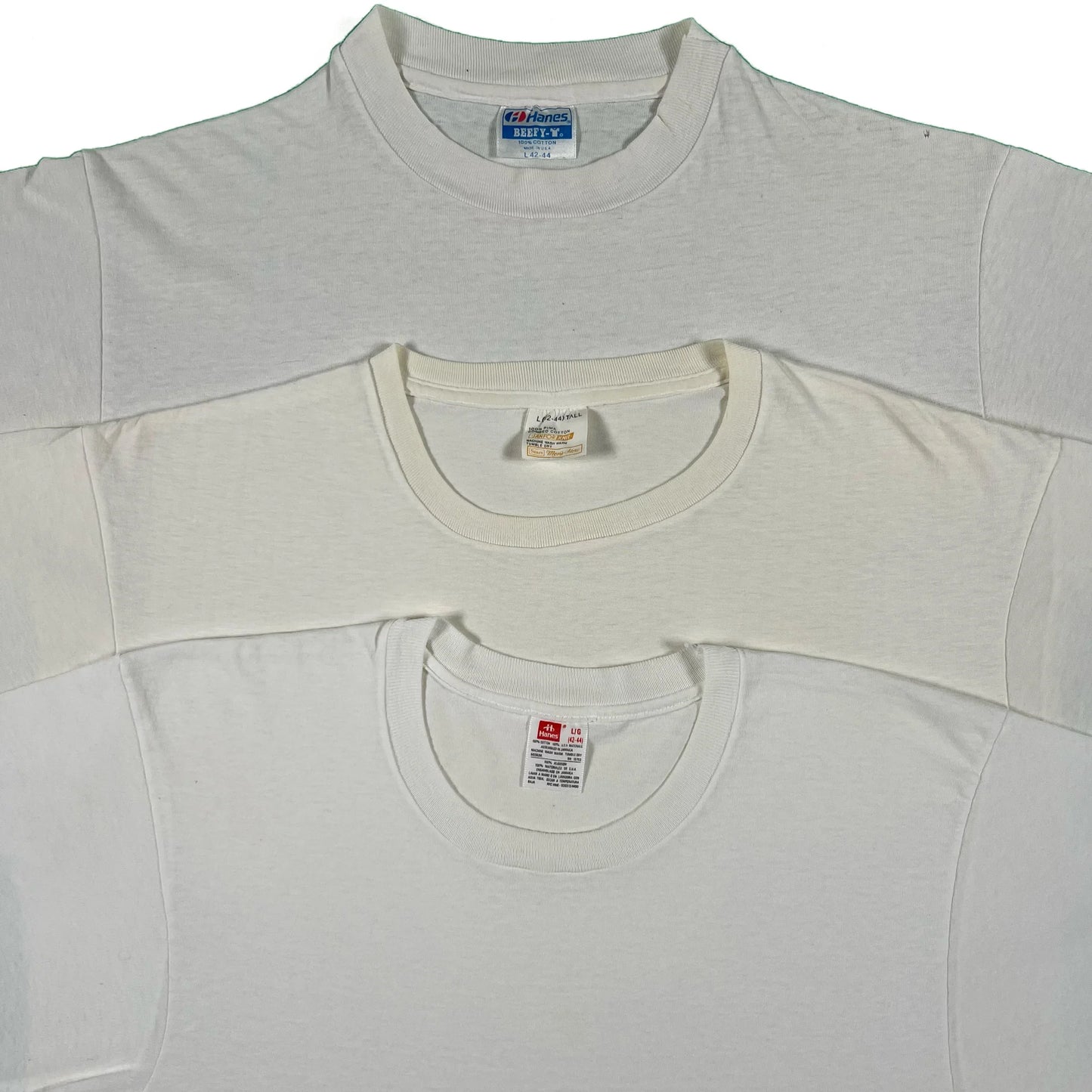 Vintage Blank Black & White Tee Combo- SELECT SIZE