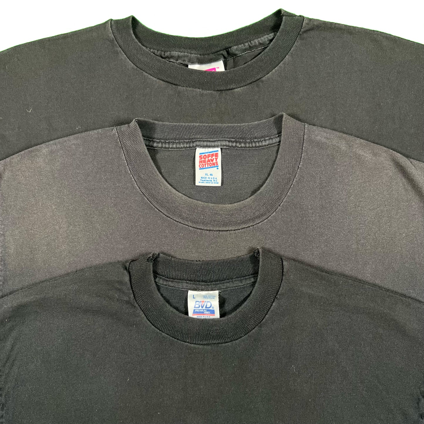 Vintage Blank Black Tee- SELECT SIZE