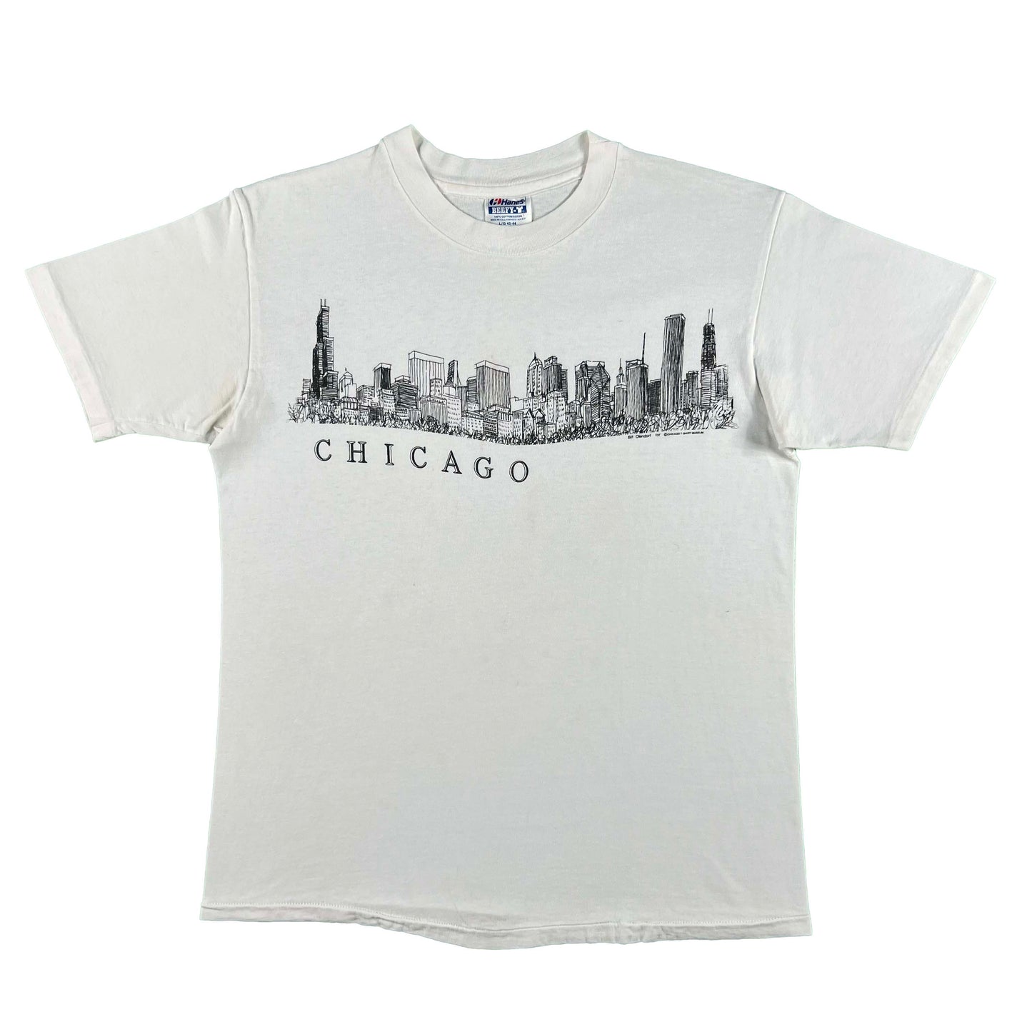 80s Chicago Skyline Tee- M