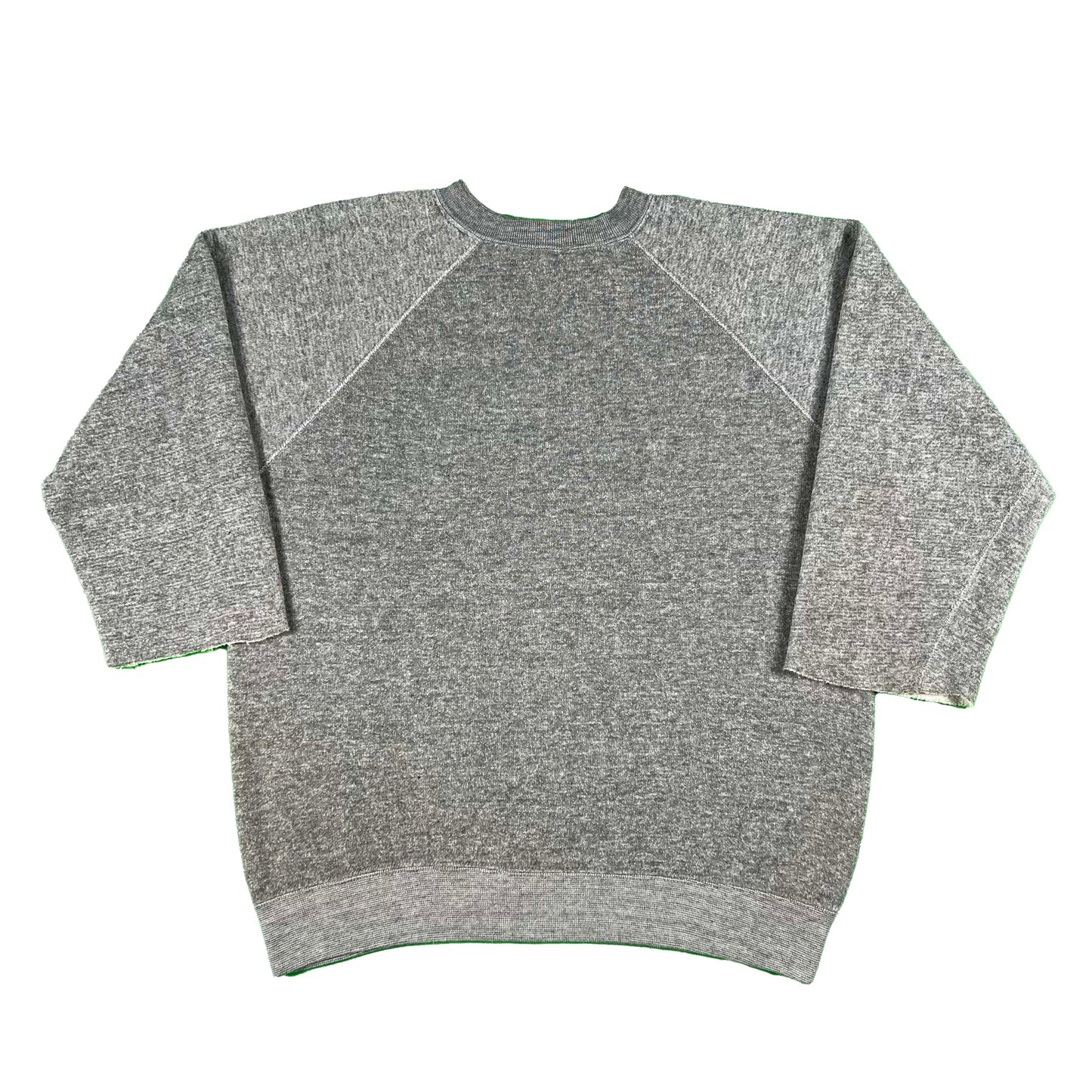 80s Grey Chopped Sleeve Sweatshirt- L
