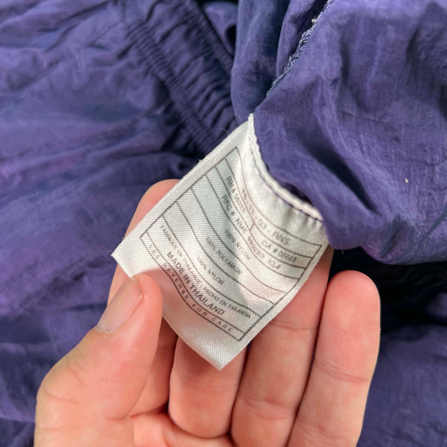 90s Purple Nylon Nike Shorts- M