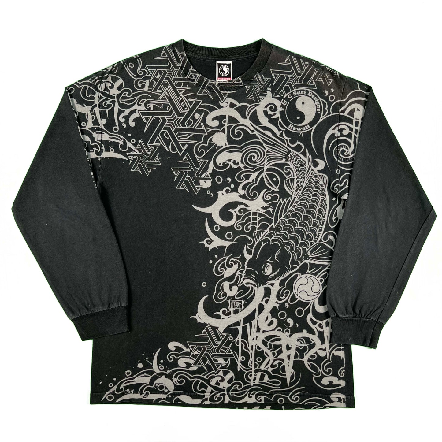 90s Jimmy Z Tee + 00s T&C Surf Long Sleeve- L