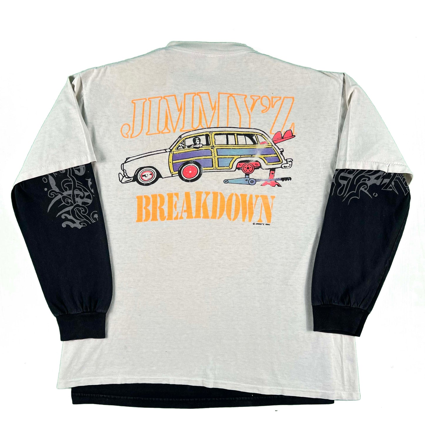 90s Jimmy Z Tee + 00s T&C Surf Long Sleeve- L