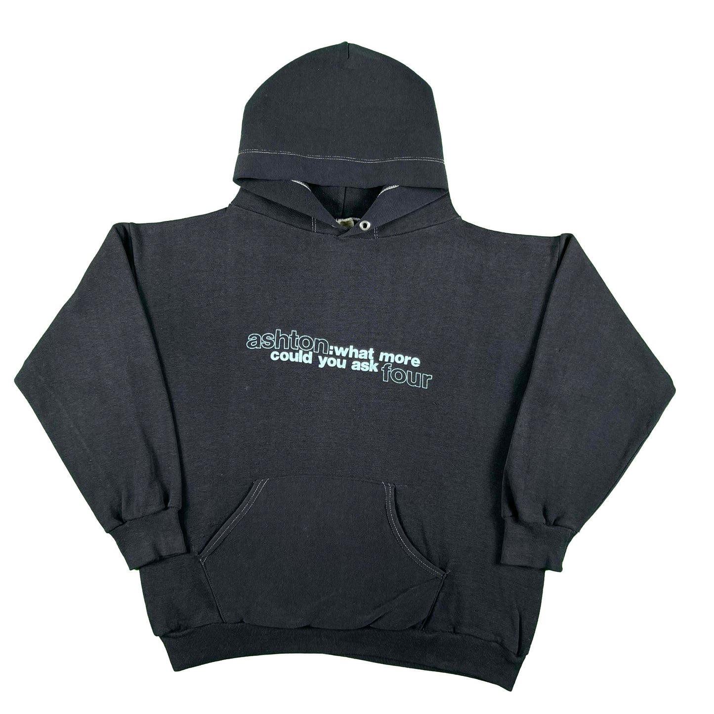 70s Boxy Faded Navy 'Ashton' Hoodie- M