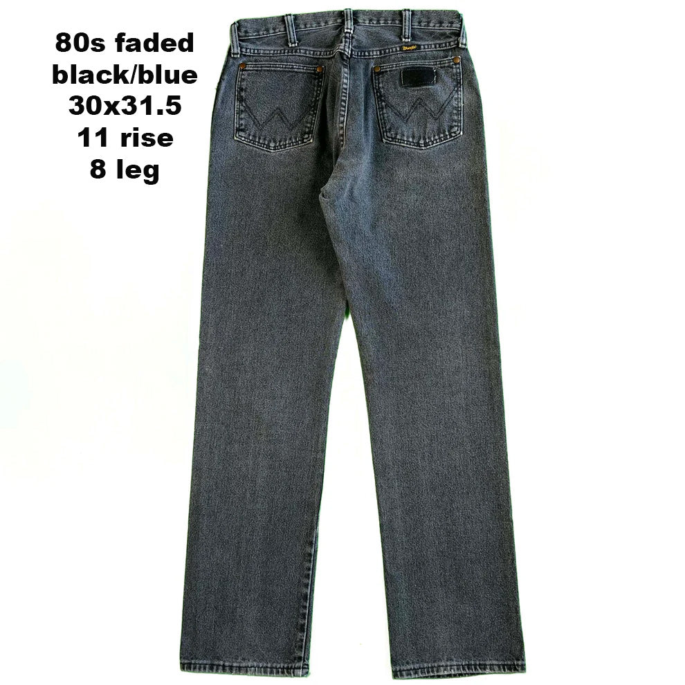 Vintage Wrangler 13MWZ 'Cowboy Cut' Denim- SELECT PAIR