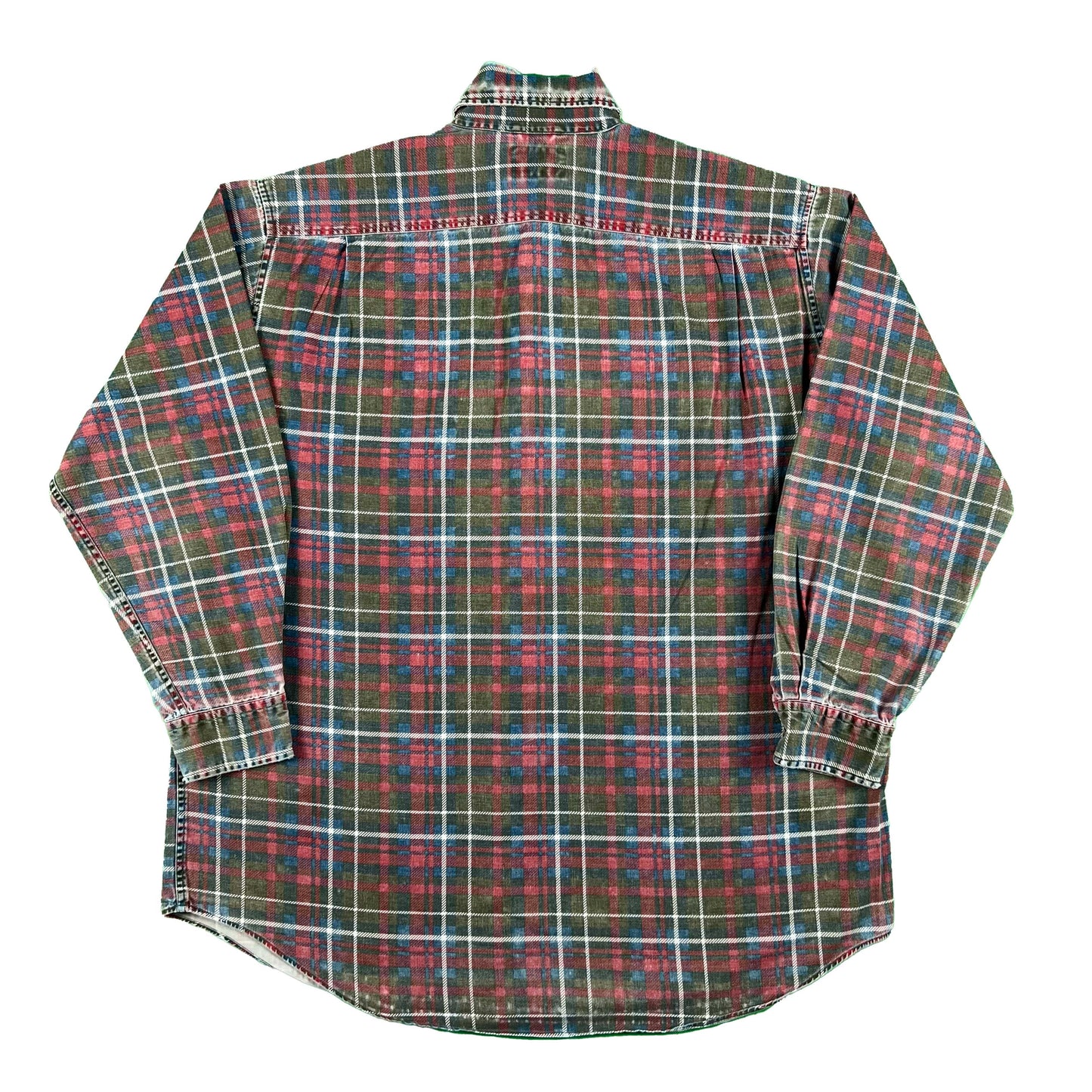90s Abercrombie Cotton Plaid Shirt- XL