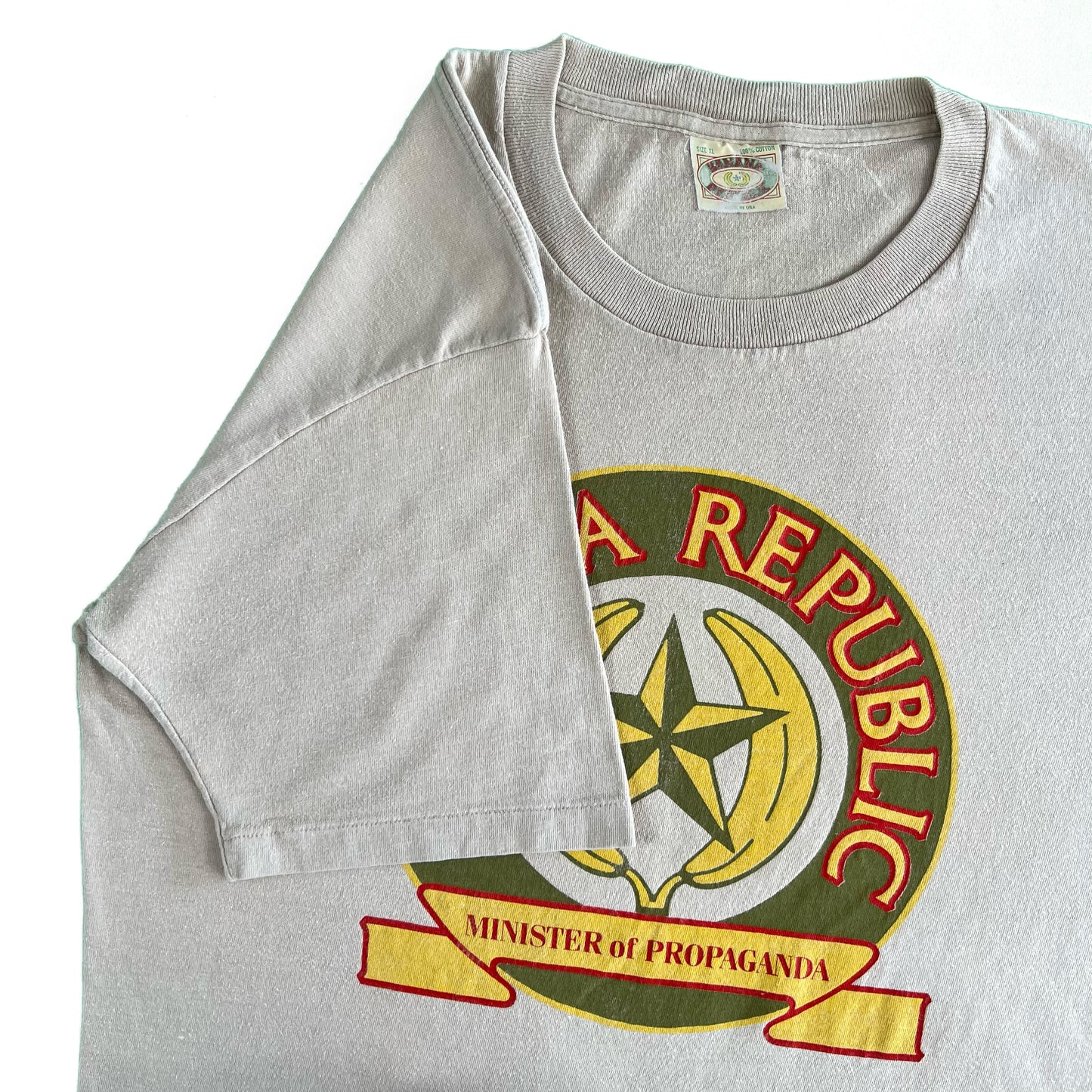90s Banana Republic 'Minister of Propaganda' Tee- L