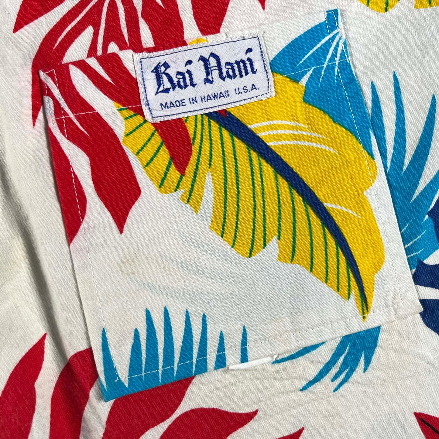 60s Hawaiian Swim Trunks- 34x5.5