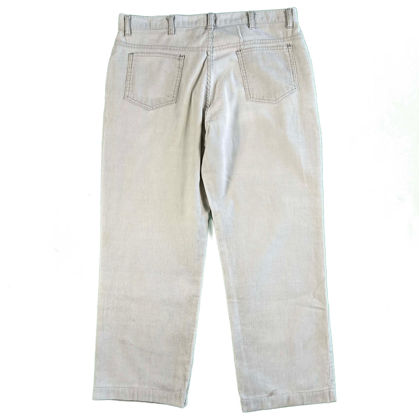 60s Faded Grey/White Corduroy Pants- 33x26