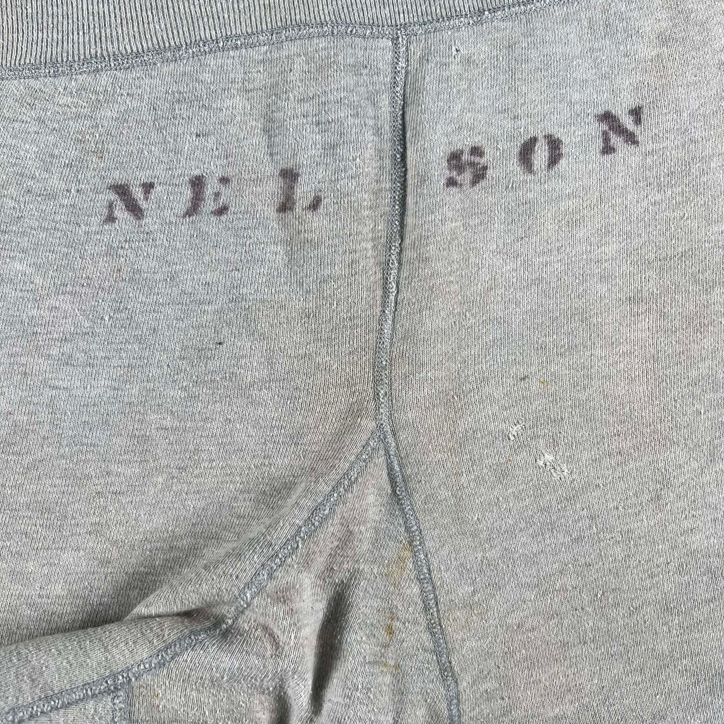 50s Stenciled Chopped Sweat Shorts- 32x10