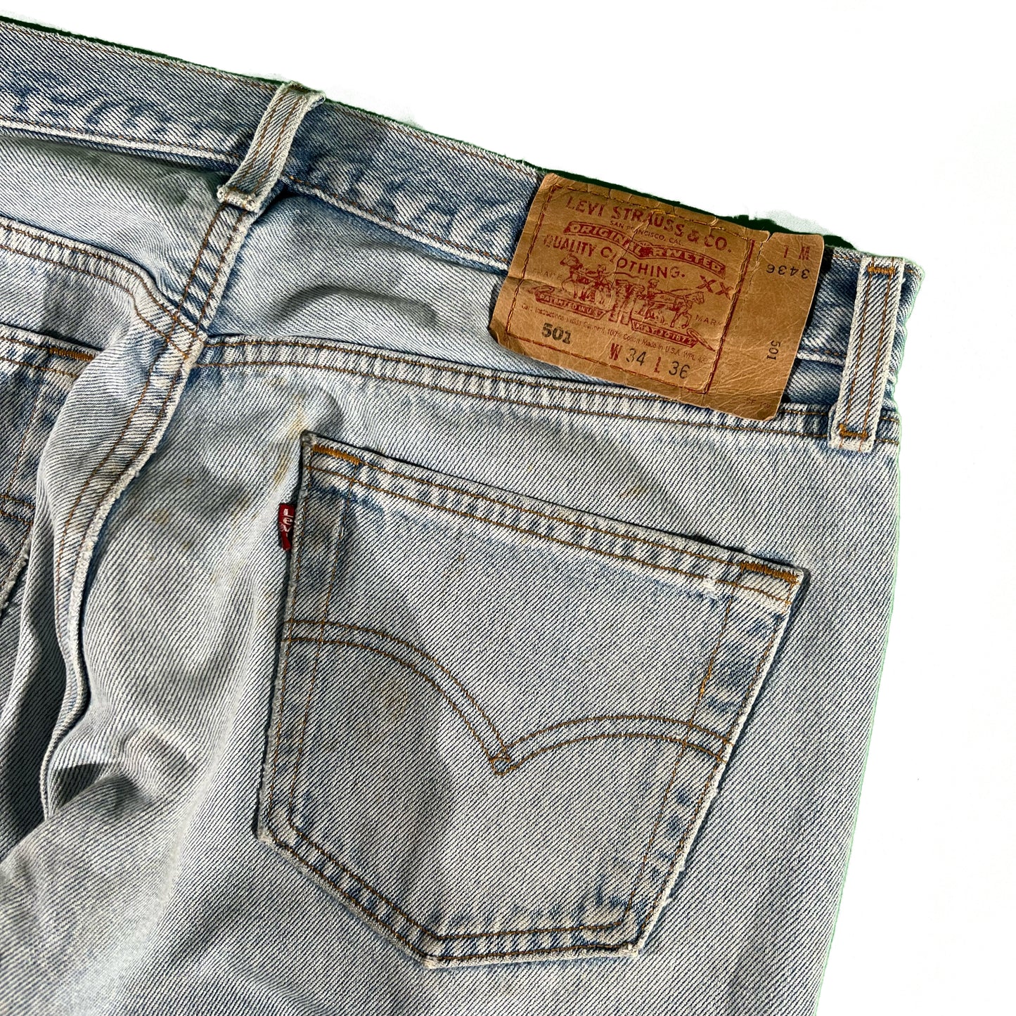 90s Levi's Repaired 501s- 34x36