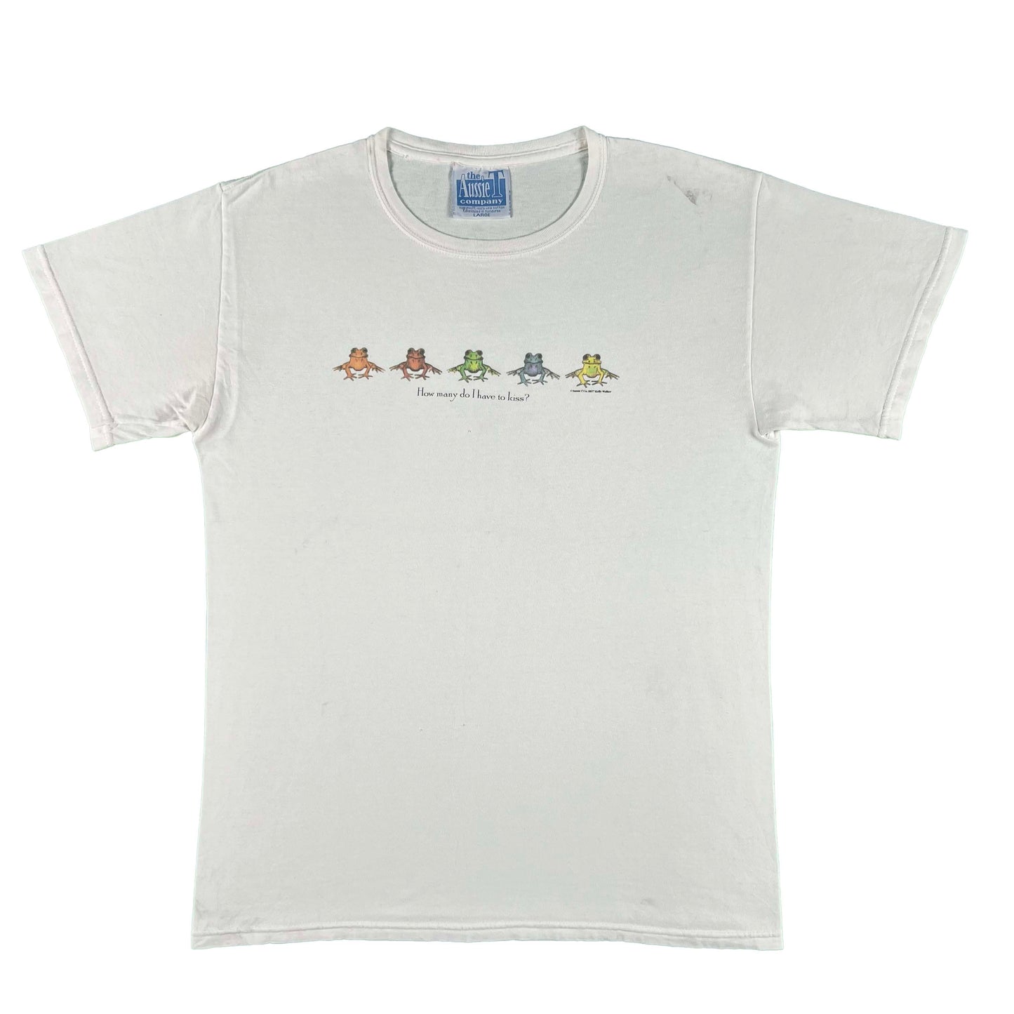 00s 'How many do I have to kiss?' Frog Tee- M