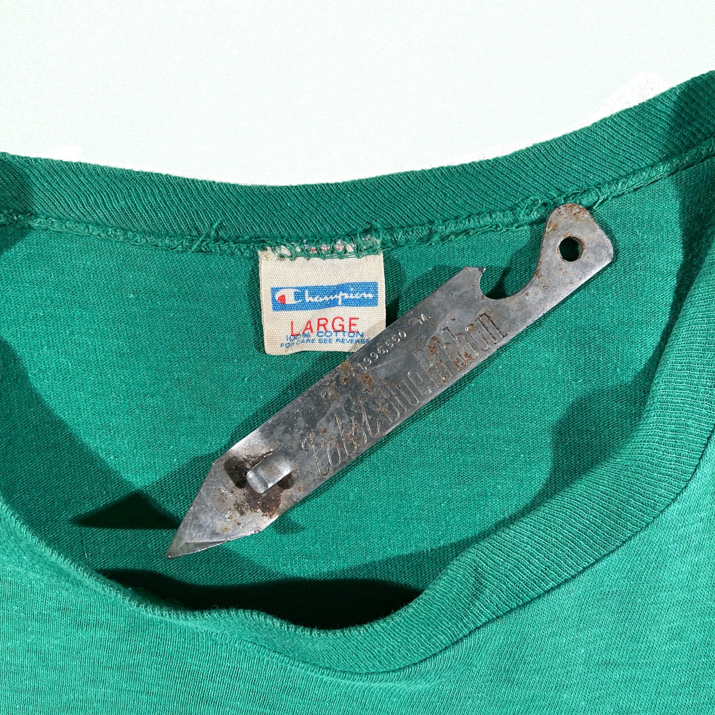 70s Champion Blue Bar Sun Faded Tee-M