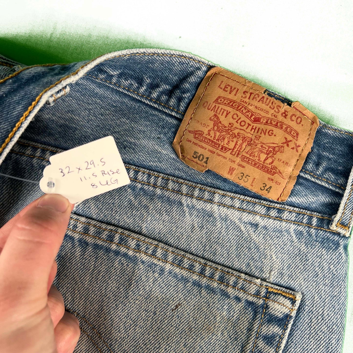 90s Levi's 501 Denim- 32x29.5