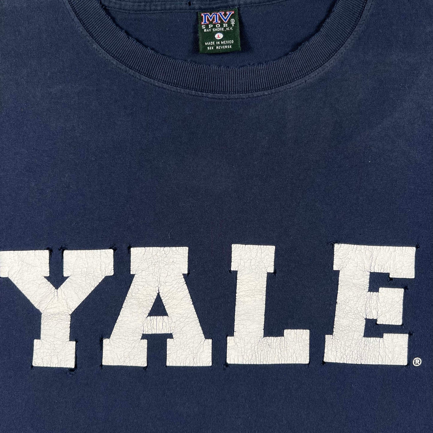 90s Perfectly Worn In Yale Tee- L