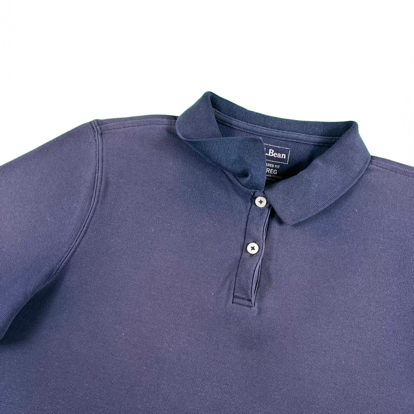 Sun Faded L.L. Bean Polo Shirt- S