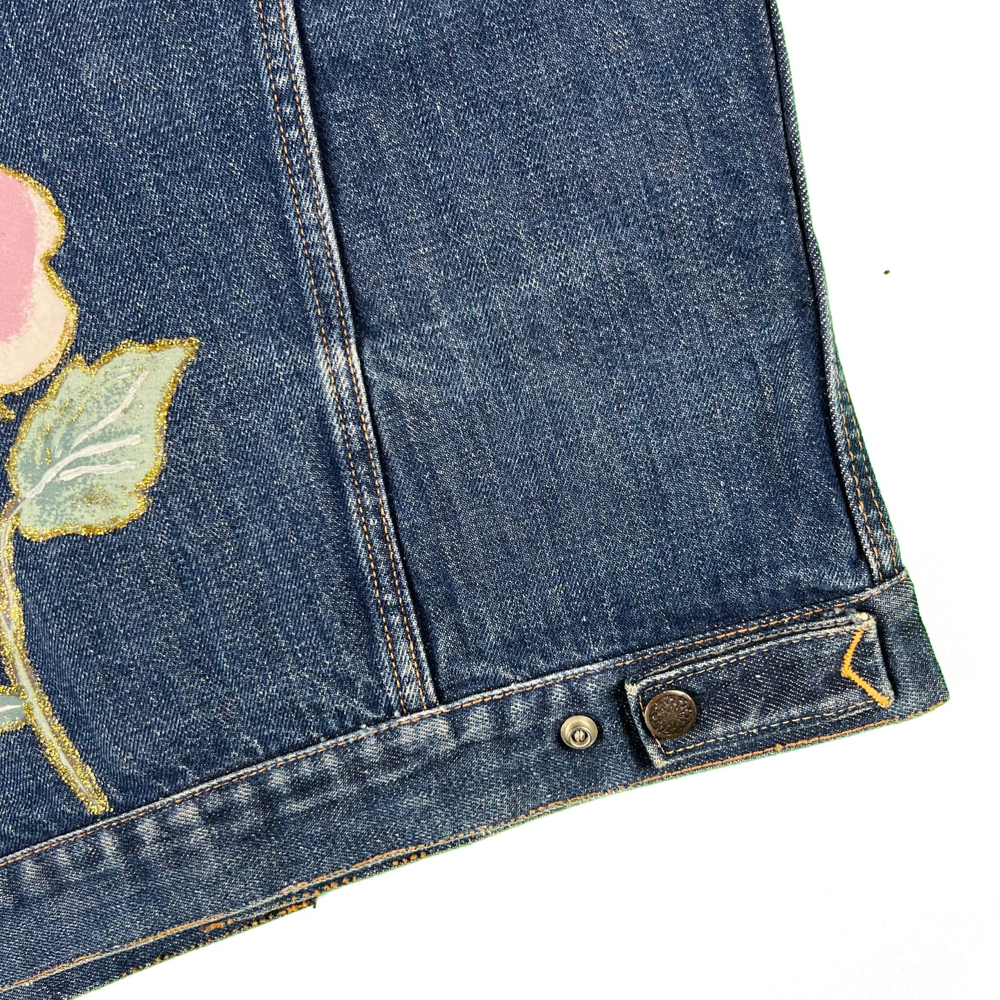 50s Selvedge Denim Type 2 Painted Vest- S