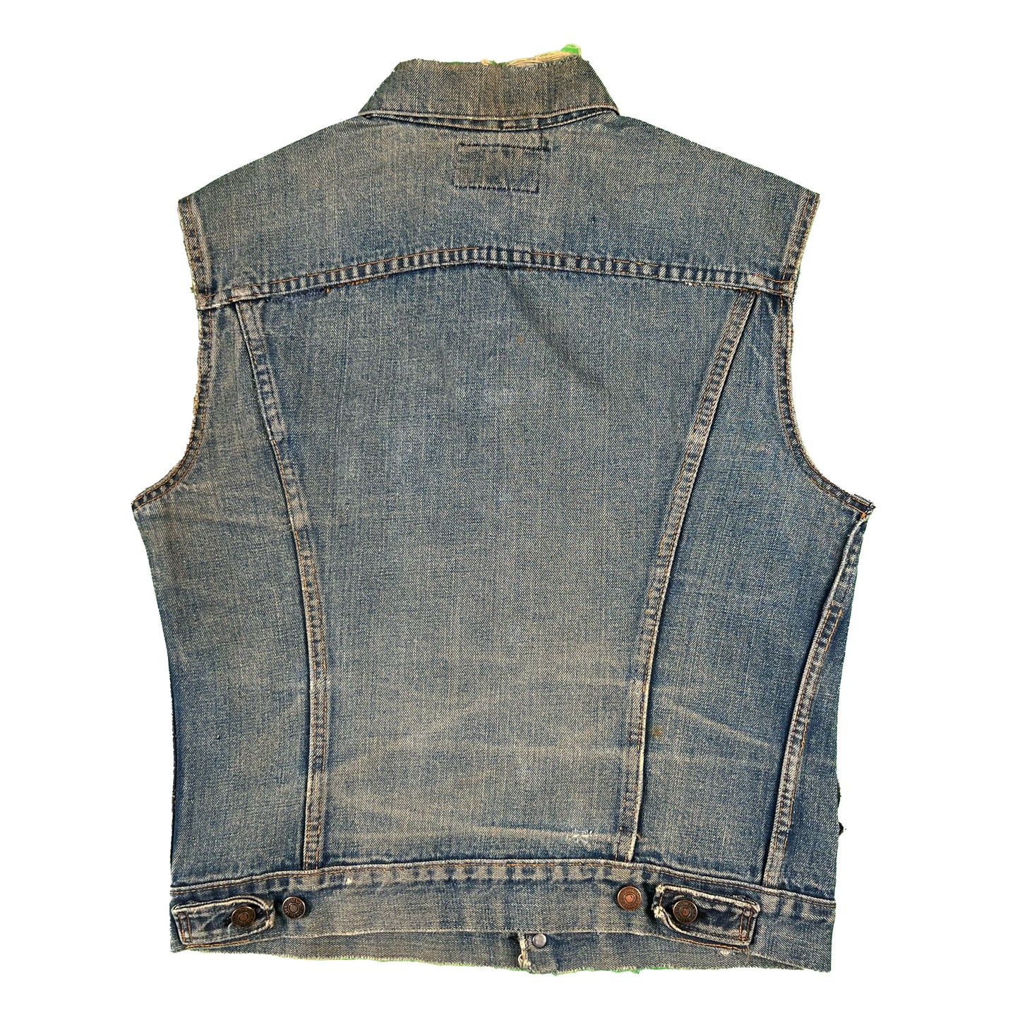 60s Levi's Big E Type 3 Denim Biker Vest- S