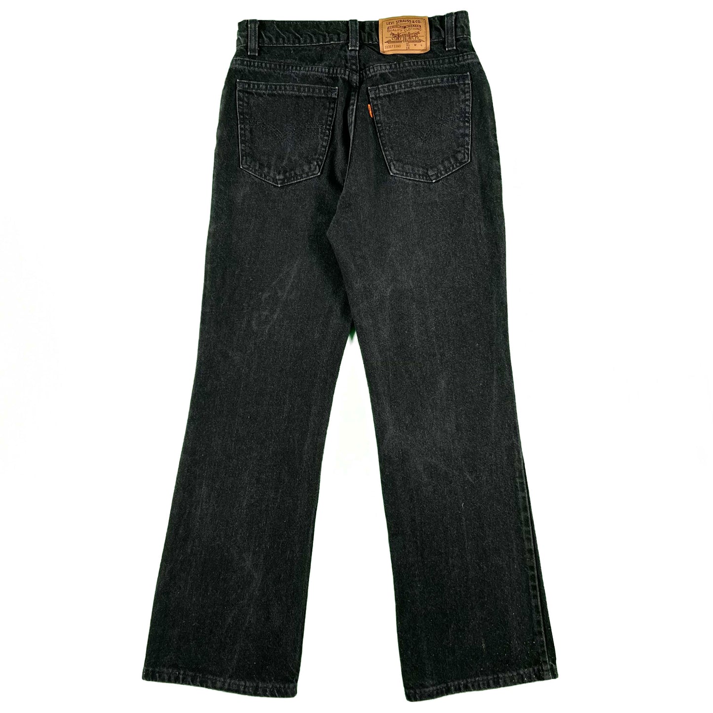 90s Black Levi's Orange Tab Flared Denim- 26x28.5