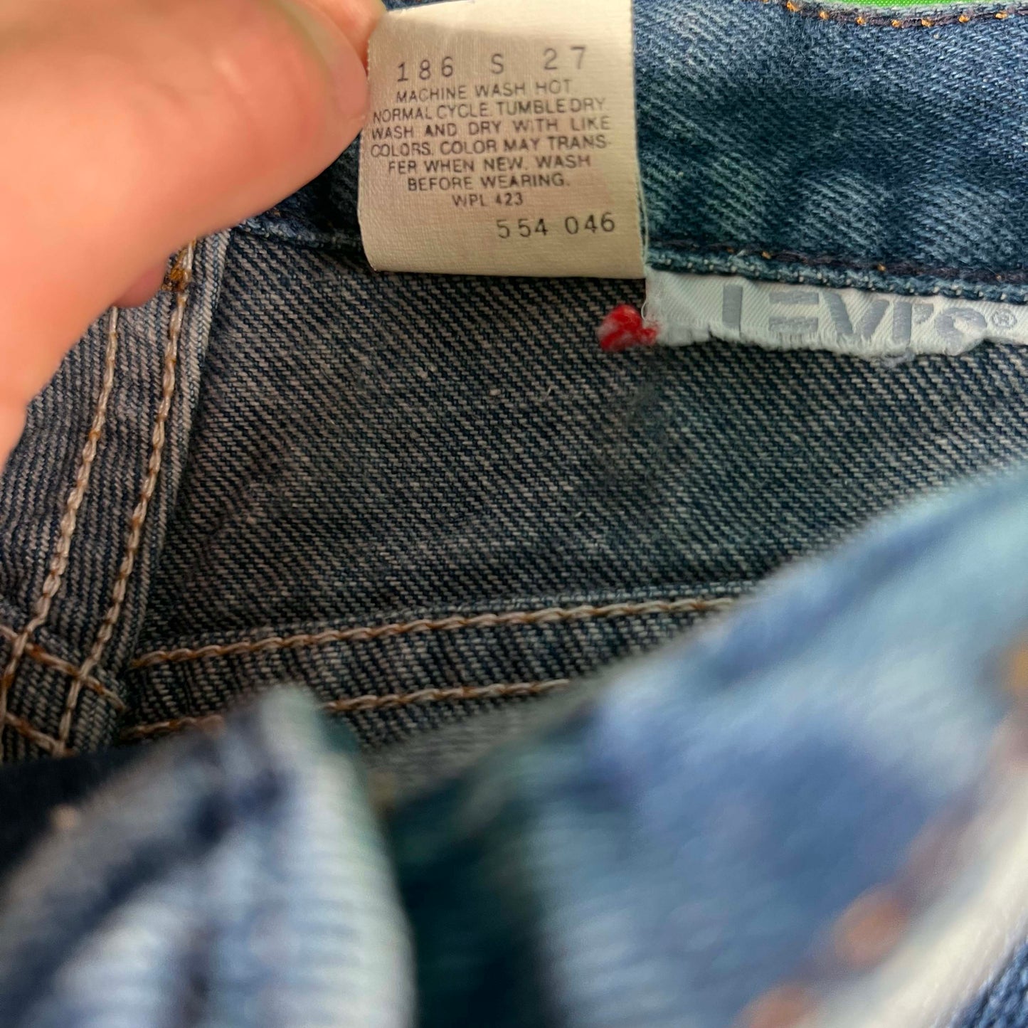 80s Levi's Orange Tab Raw Hem Denim- 29x30