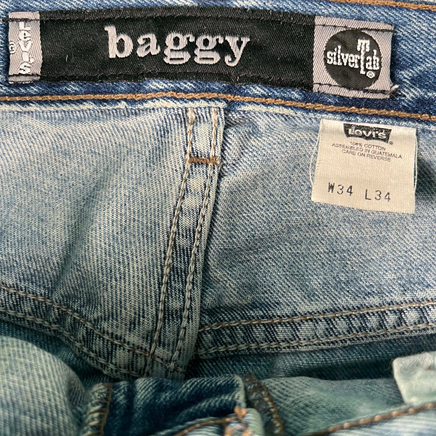 90s Levi's Silvertab Baggy Denim- 35x33
