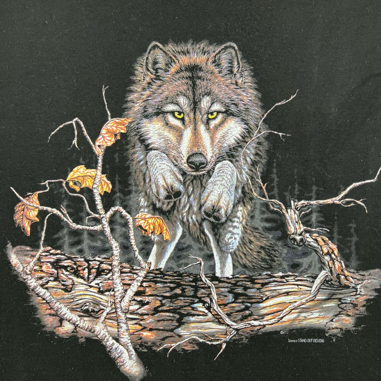 90s Big Wolf Tank & Waffle Knit Thermal- XL
