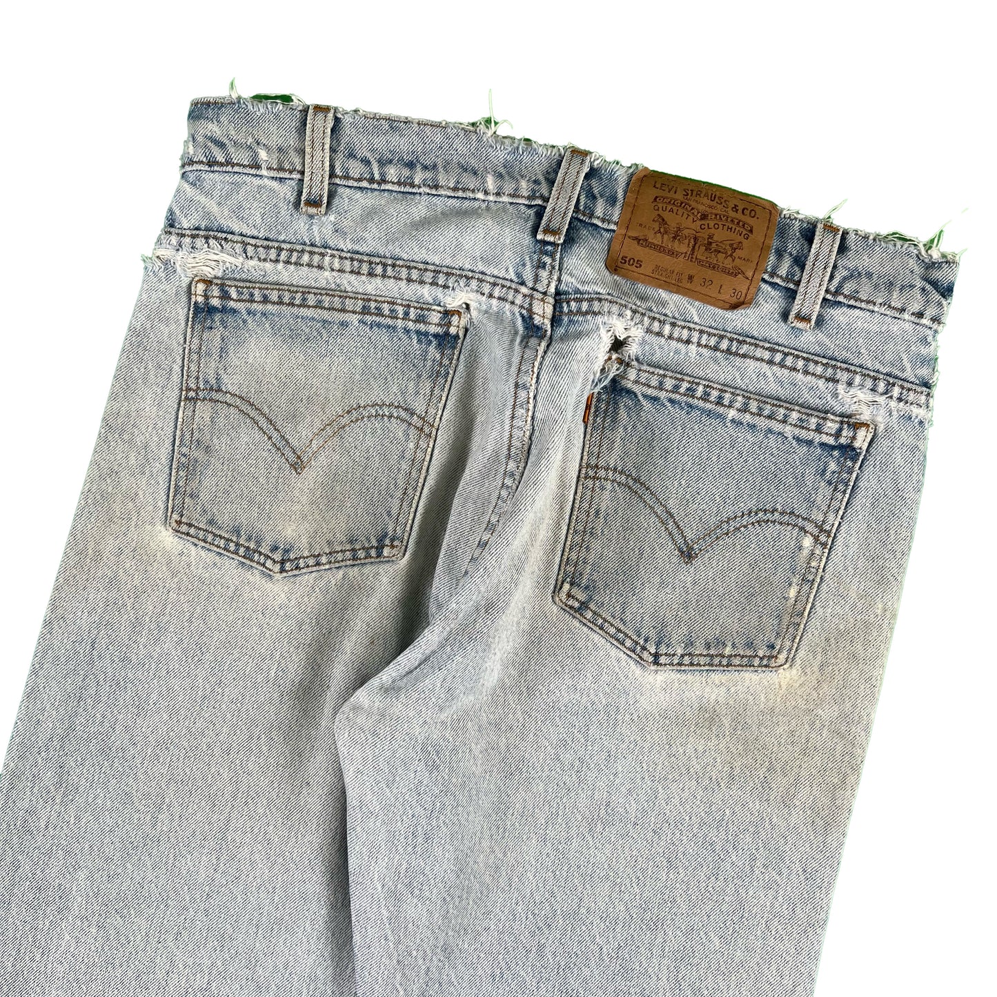 90s Light Wash Levi's 505 Orange Tab Denim- 31x29.5