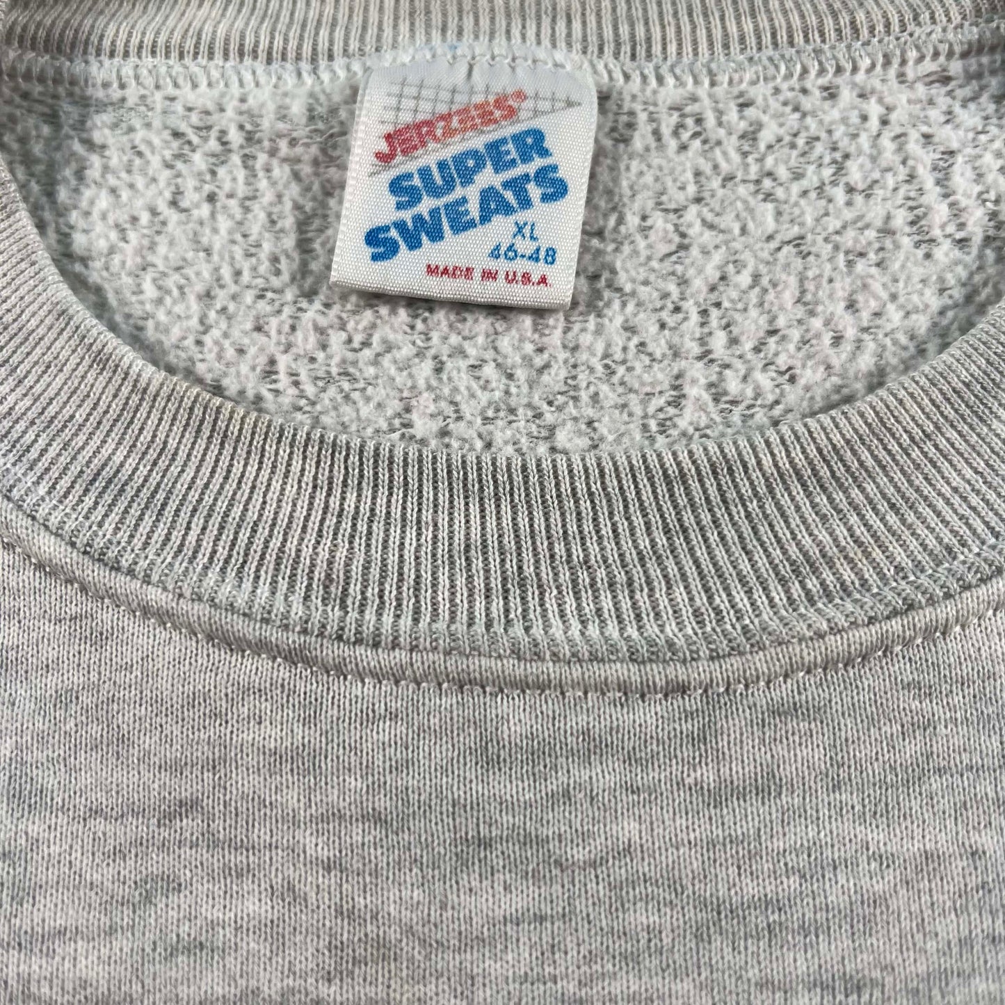 90s Grey Ghost Print Sweatshirt- XL