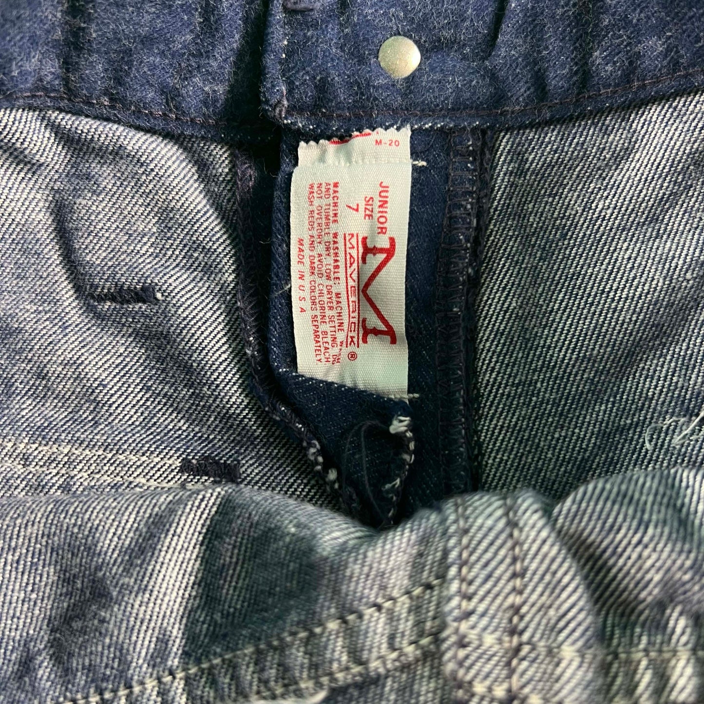 70s Maverick Cut Off Denim Bush Pants- 27x8.5