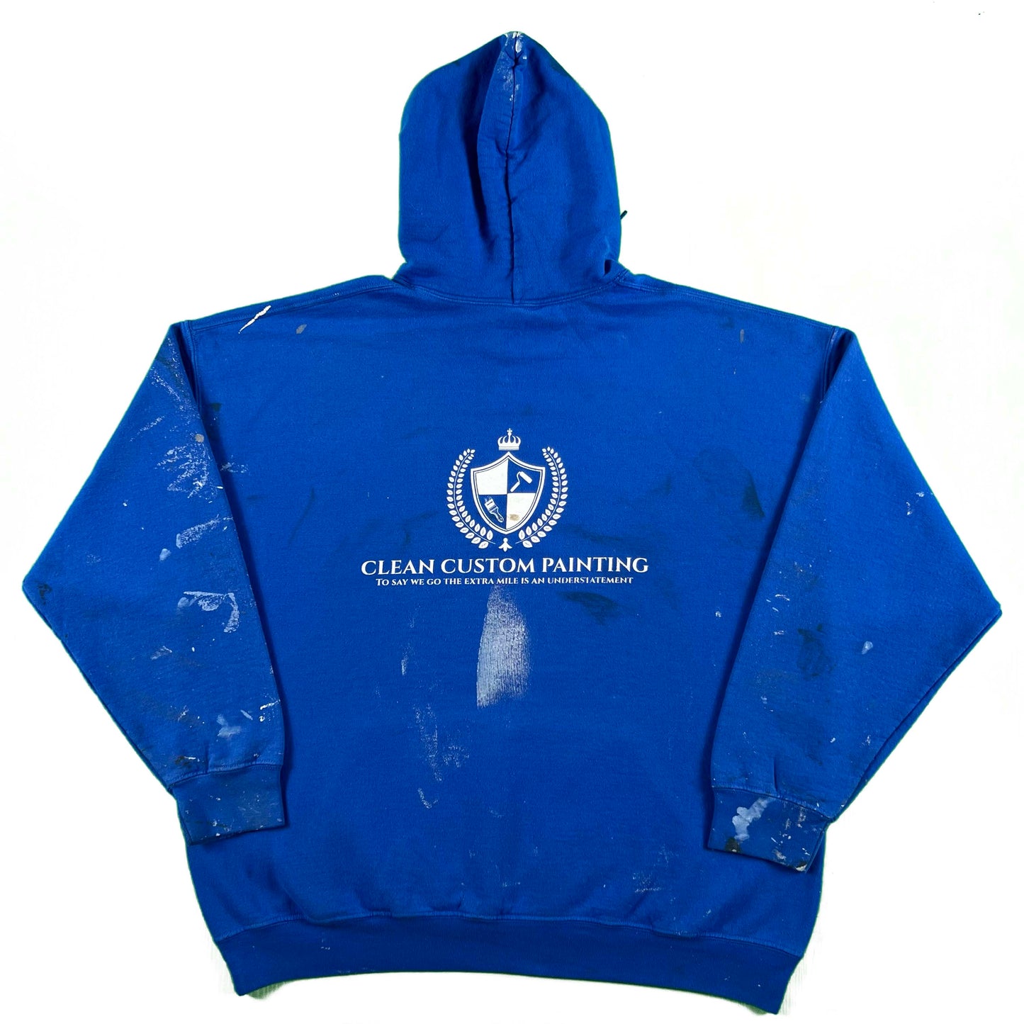 Blue Painter's Hoodie- XXL