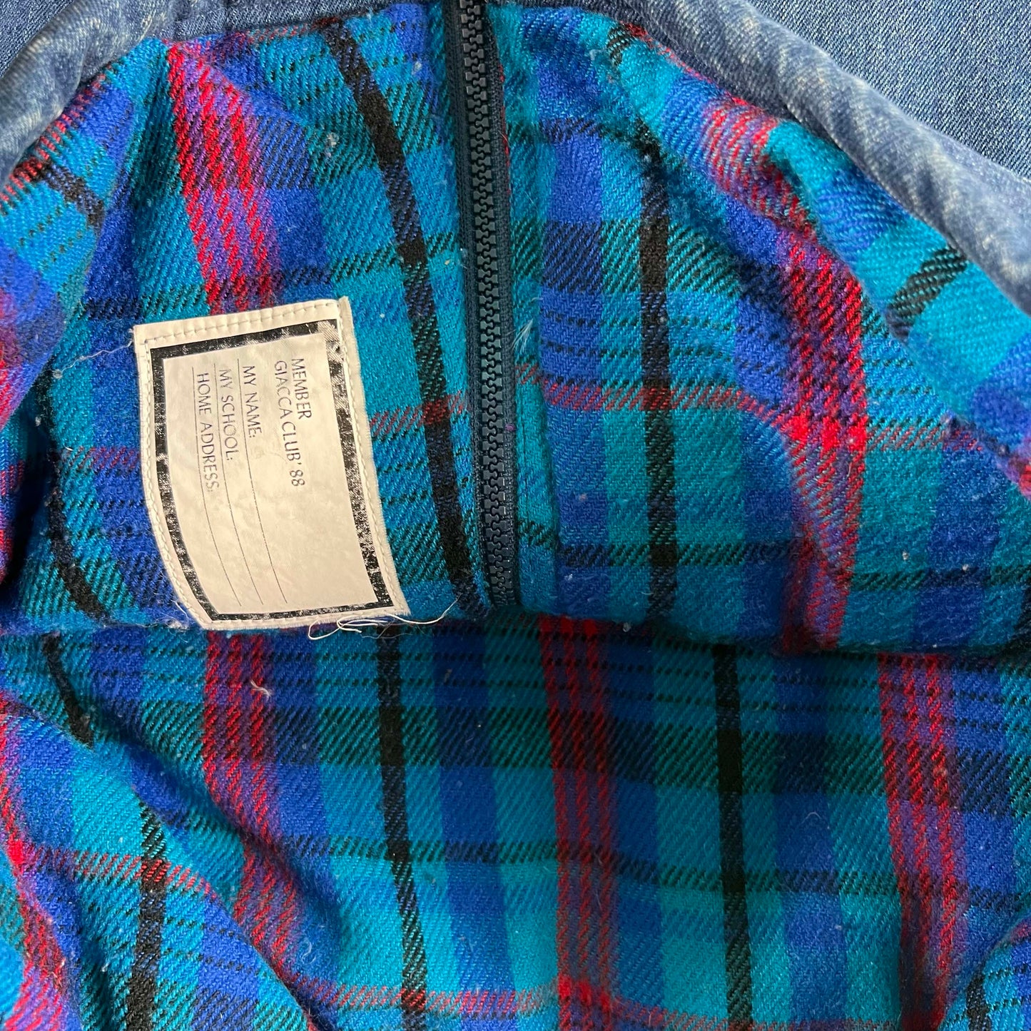 80s Denim Fireman Clasp Jacket- M