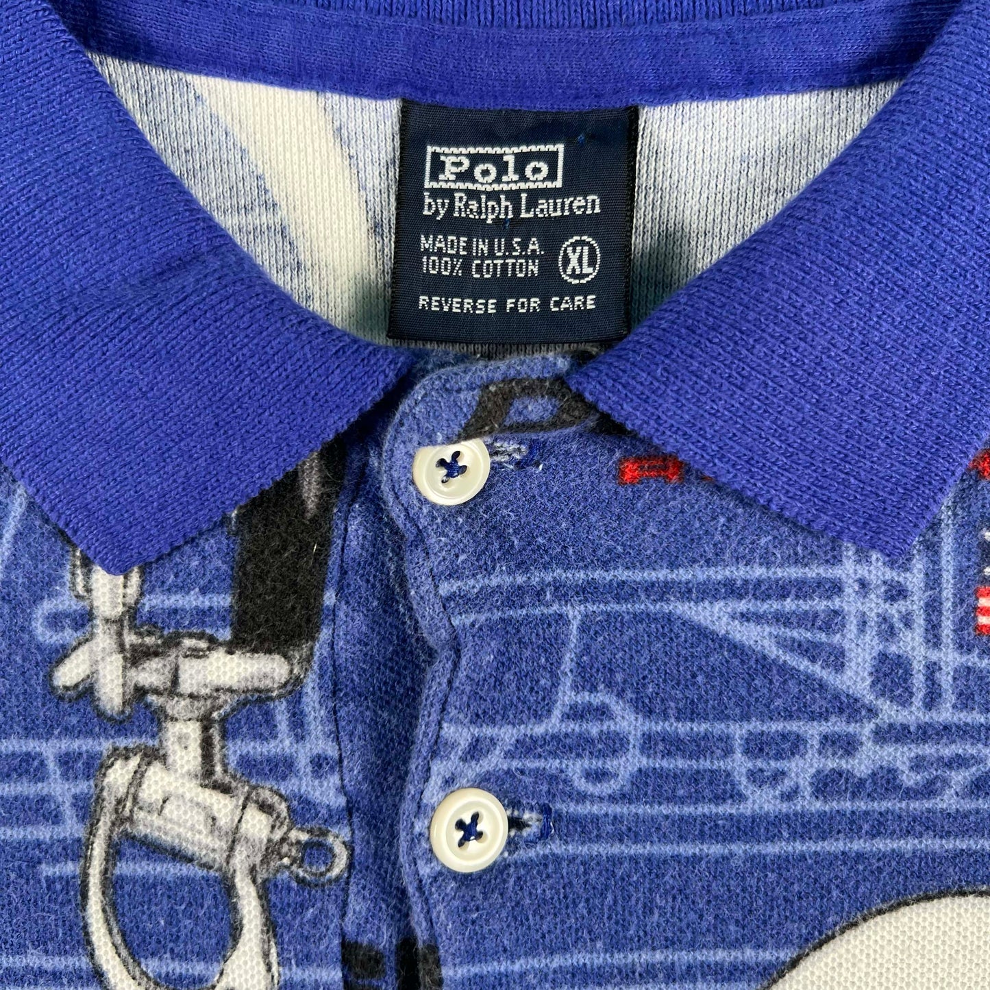 90s Polo Sport Sailboat Clasp Polo Shirt- L