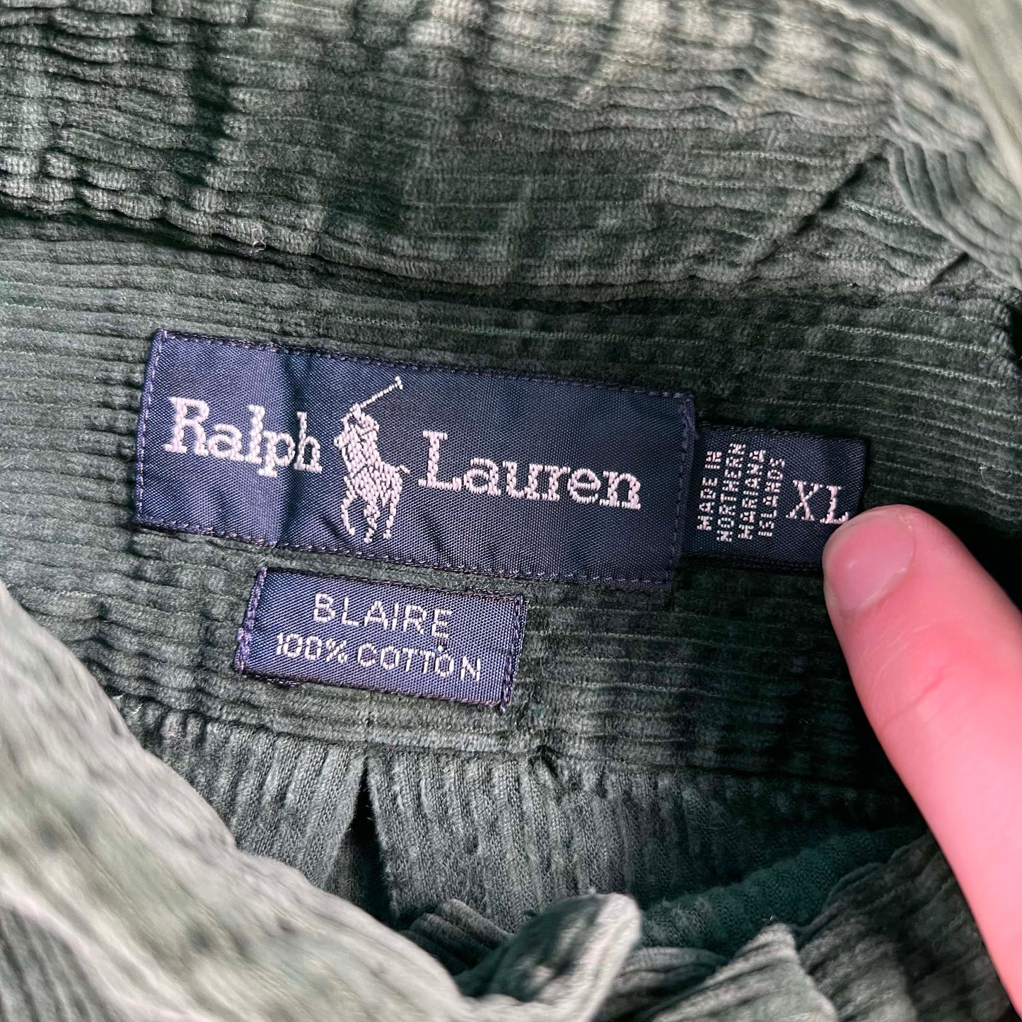 90s Polo Ralph Lauren 'Blaire' Corduroy Shirt- XL