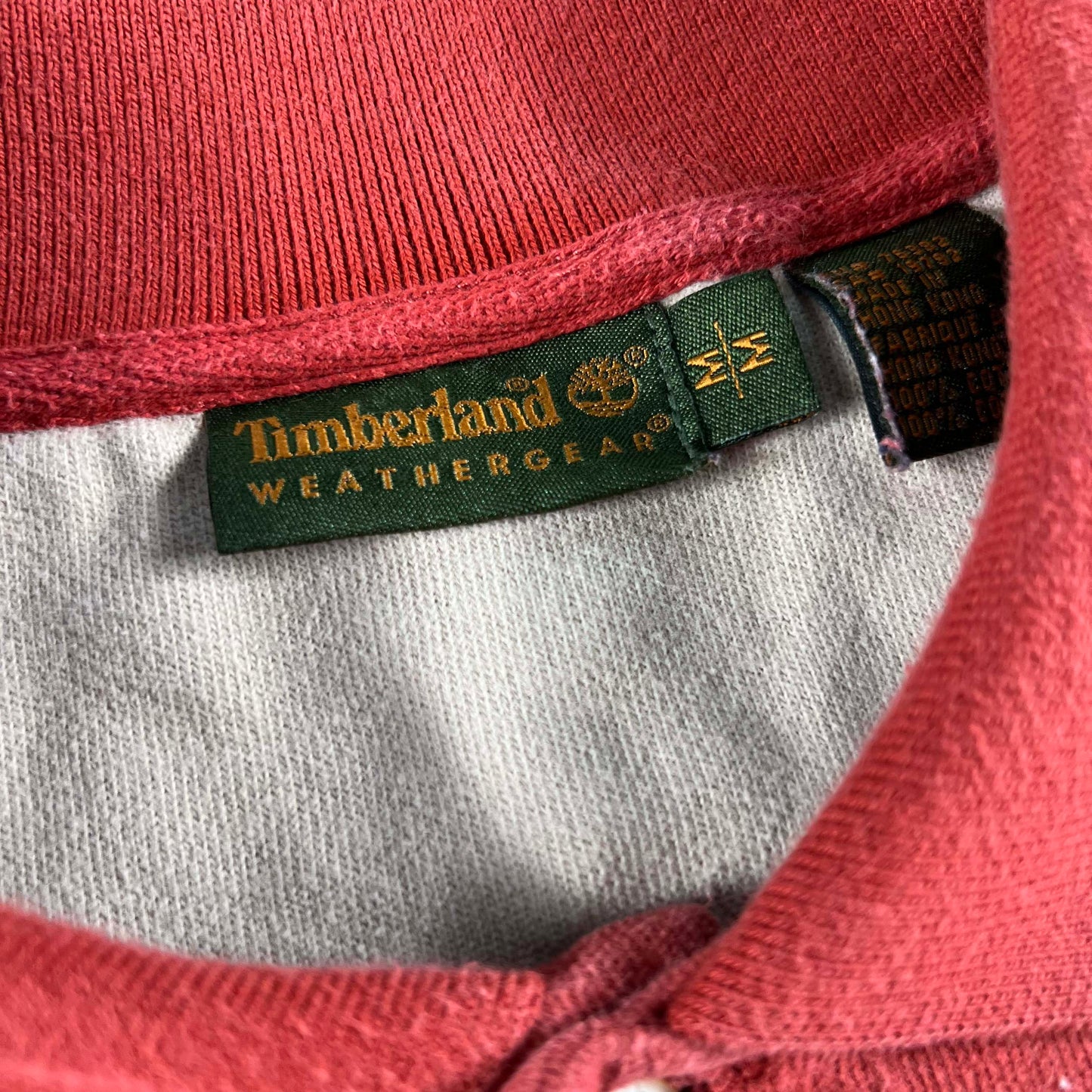 00s Timberland Velour Polo Shirt- M