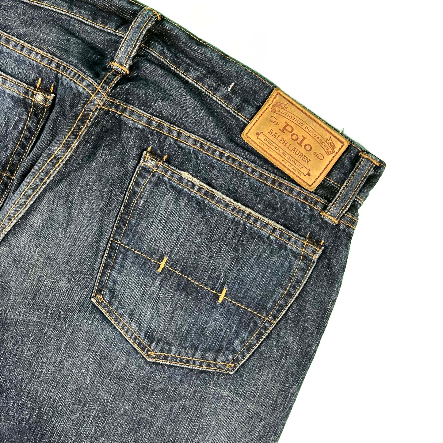 Polo Ralph Lauren Straight Leg Dark Wash Denim- 36x31.5