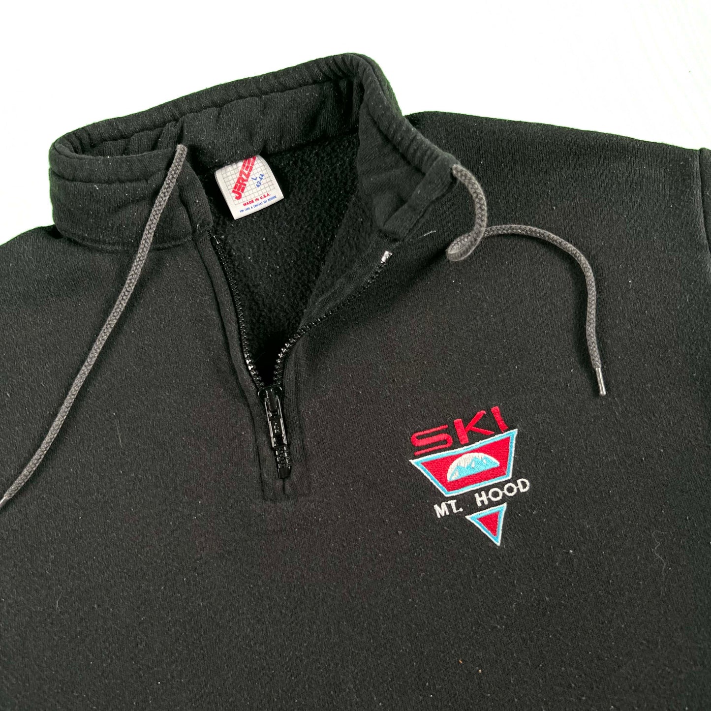 90s Ski Mt. Hood 1/4 Zip Sweatshirt- M
