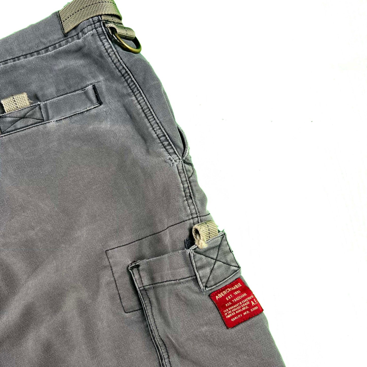 00s Sun Faded Abercrombie & Fitch Cargo Shorts- 32x9.5