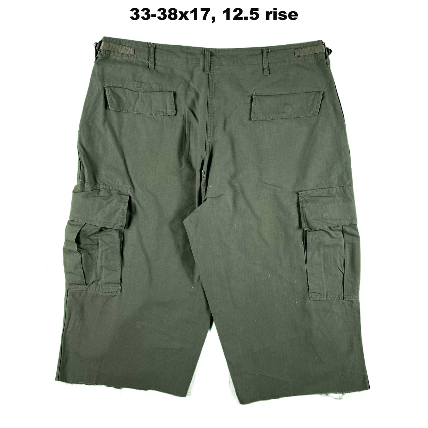 Vintage Chopped Baggy Army Camo Cargo Shorts- SELECT PAIR