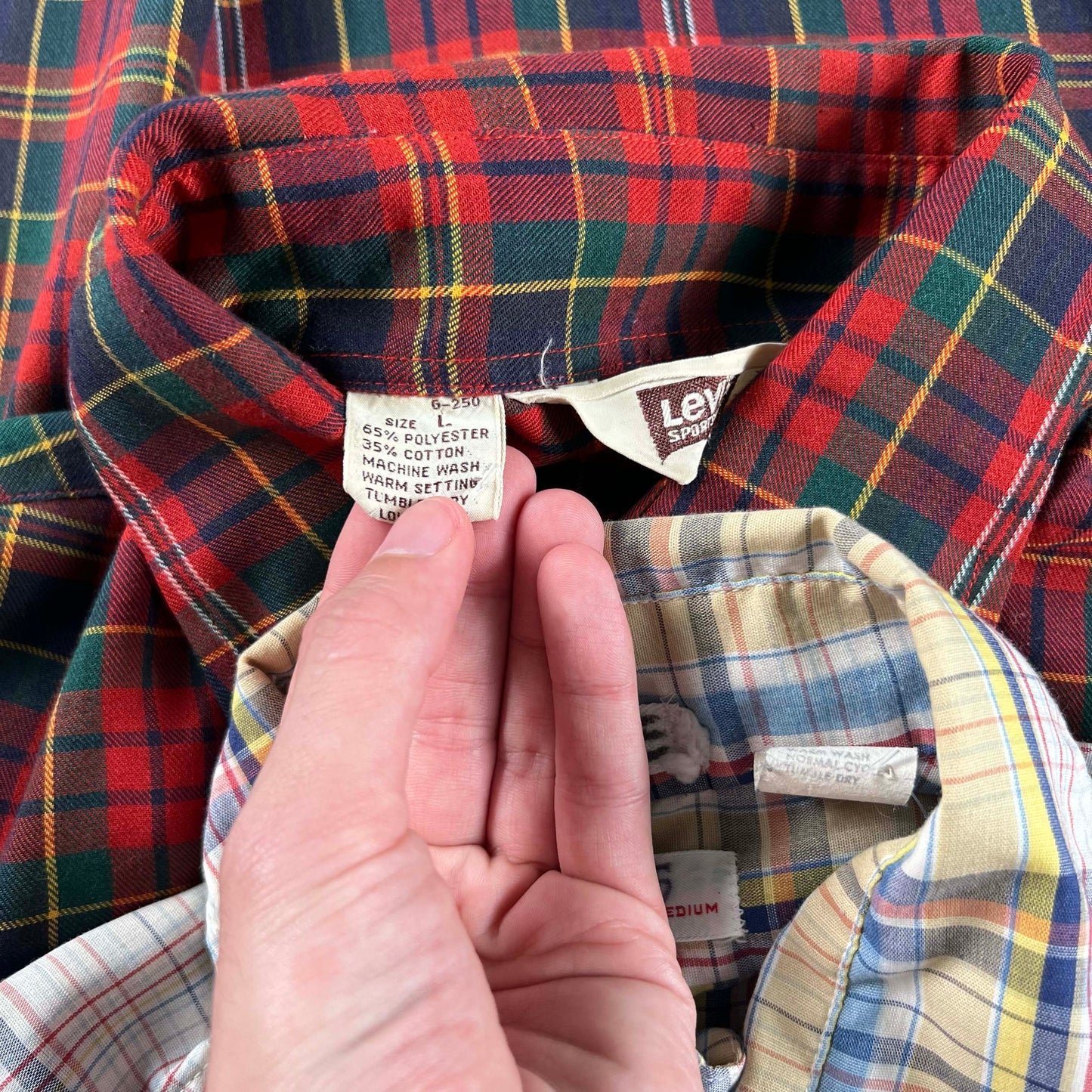 70s/80s Levi's Plaid Button Up Shirts- SELECT SHIRT