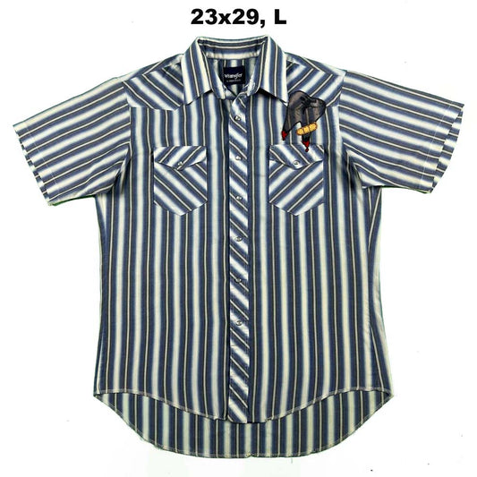 Vintage Wrangler Short Sleeve Pearl Snap Shirts- SELECT SHIRT