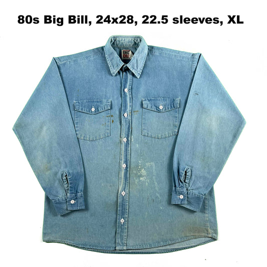 Vintage Denim Button Up Shirts- SELECT SHIRT
