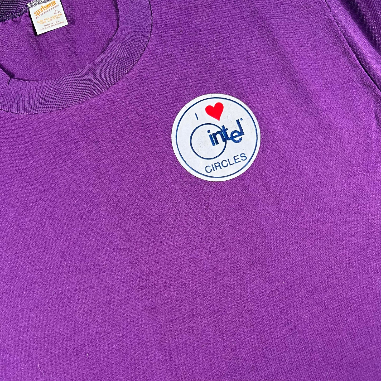 80s I ❤️ Intel Circles Tee- L