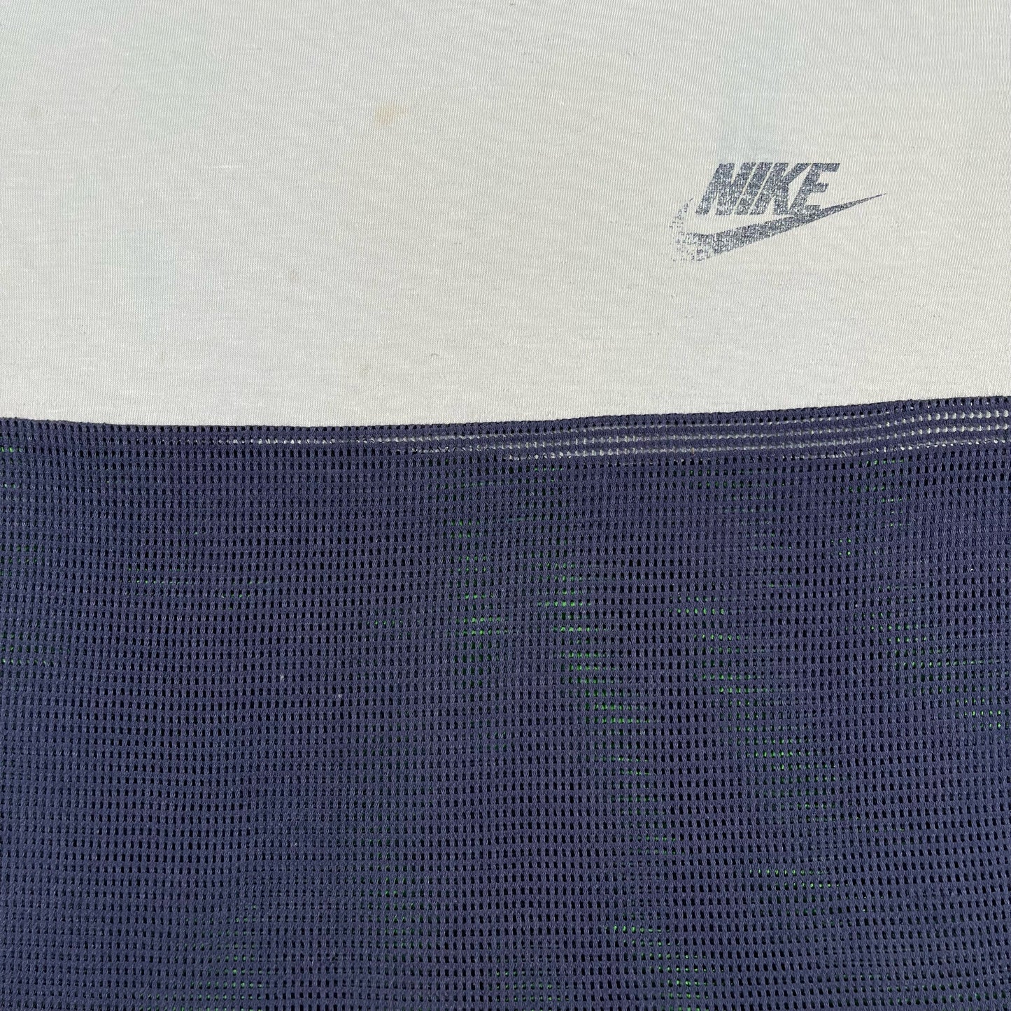 80s Nike Half Mesh Tee- M