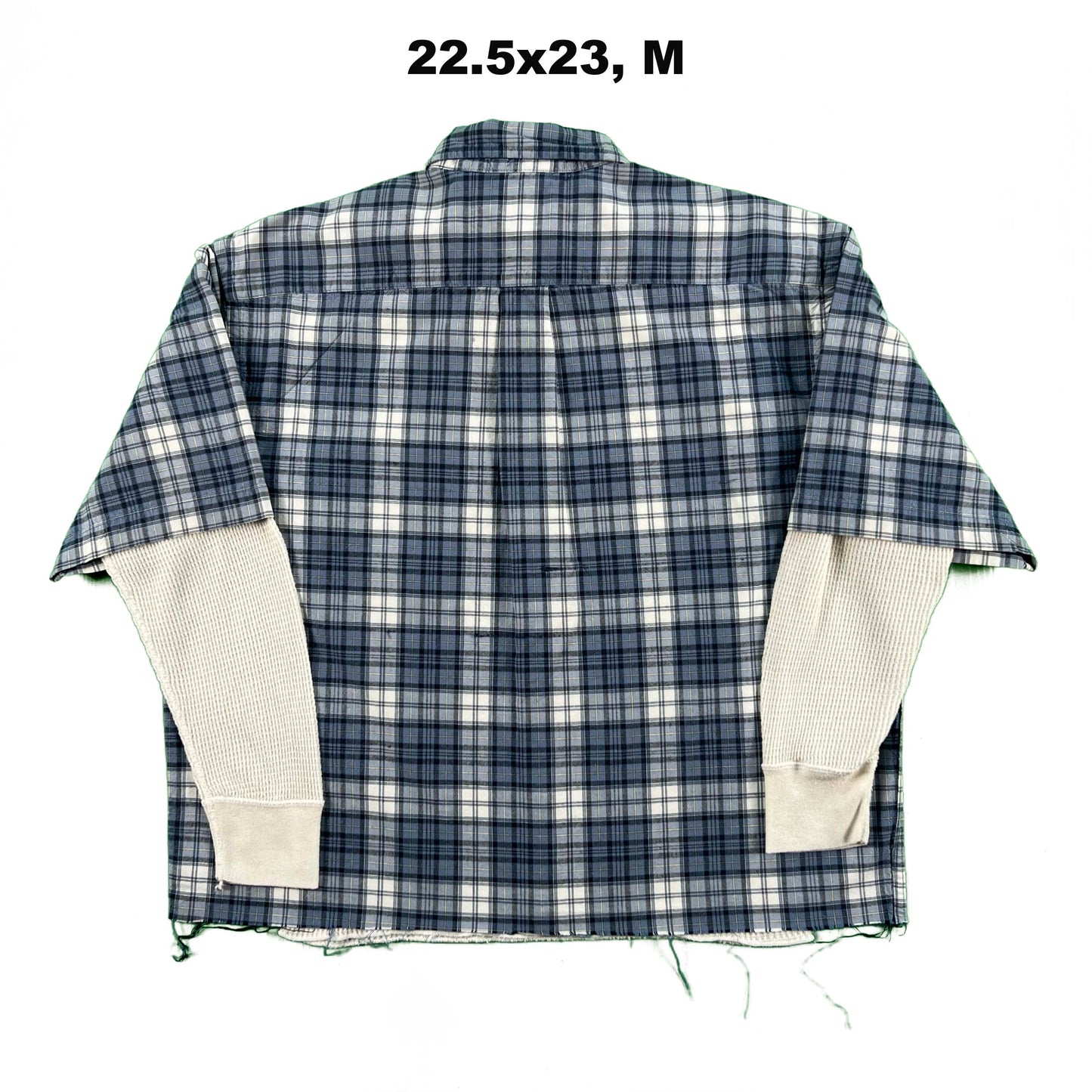 Vintage Gap Cropped Plaid Shirt & Waffle Knit Thermals- SELECT COMBO