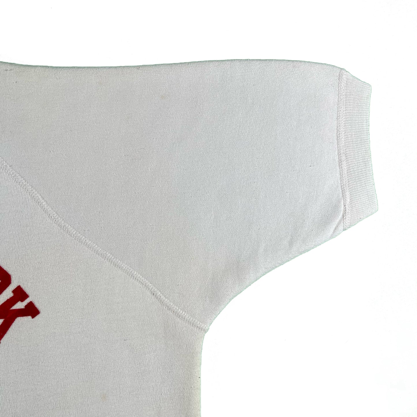 60s Flocked Short Sleeve Beer Sweatshirt- XL