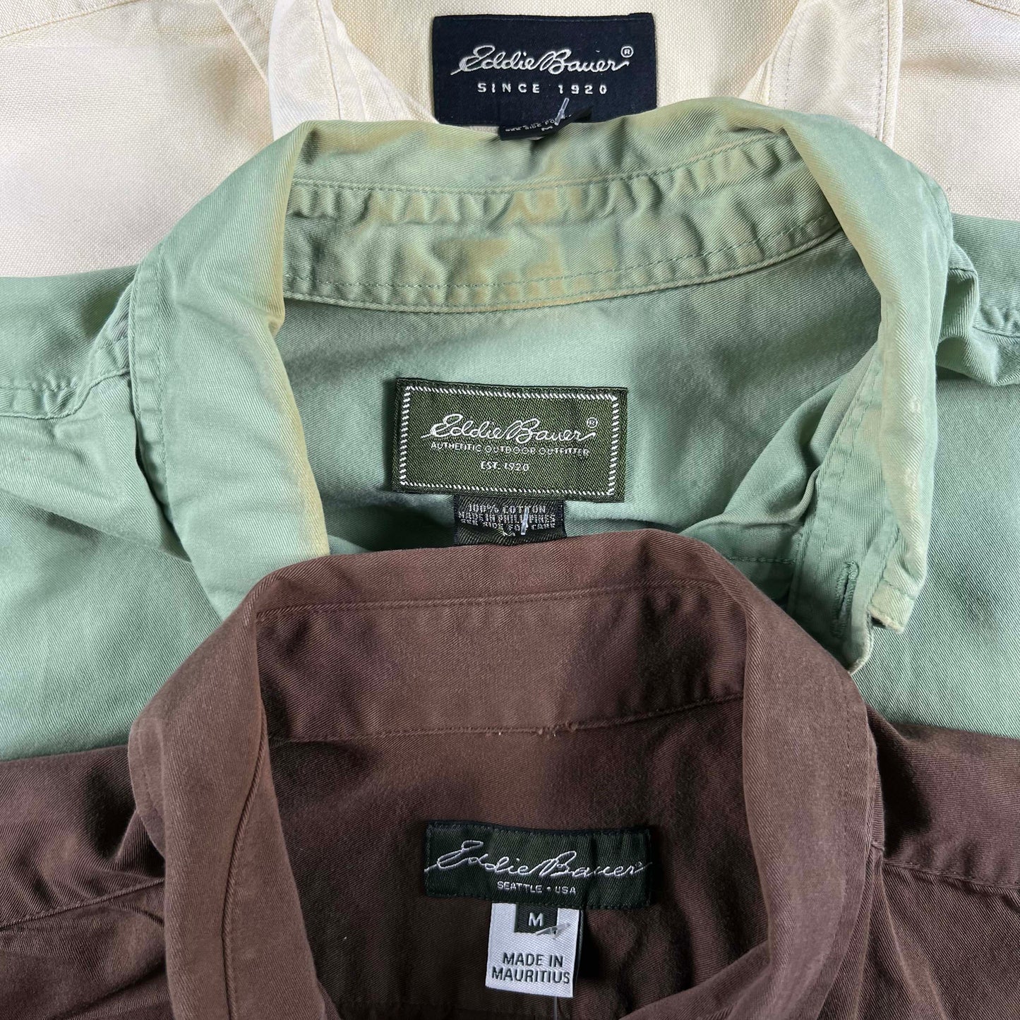 Vintage Eddie Bauer 100% Cotton Button Up Shirts- SELECT SHIRT